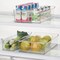 mDesign Wide Plastic Kitchen Pantry Cabinet Food Storage Bin, 2 Pack